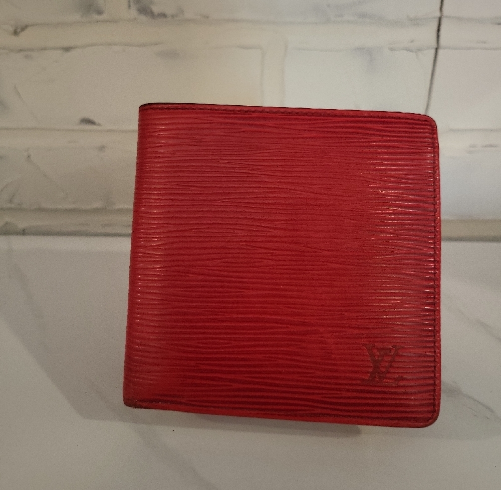 Louis Vuitton Red Leather Wallet